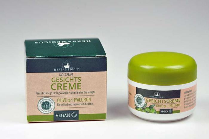 Herbamedicus Gesichtscreme Olive & Hyaluron 50 ml