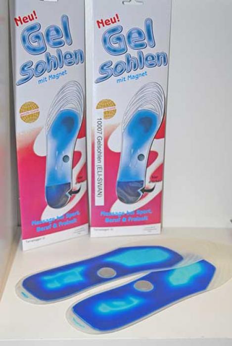 Gelsohlen mit Magnet  1 Paar